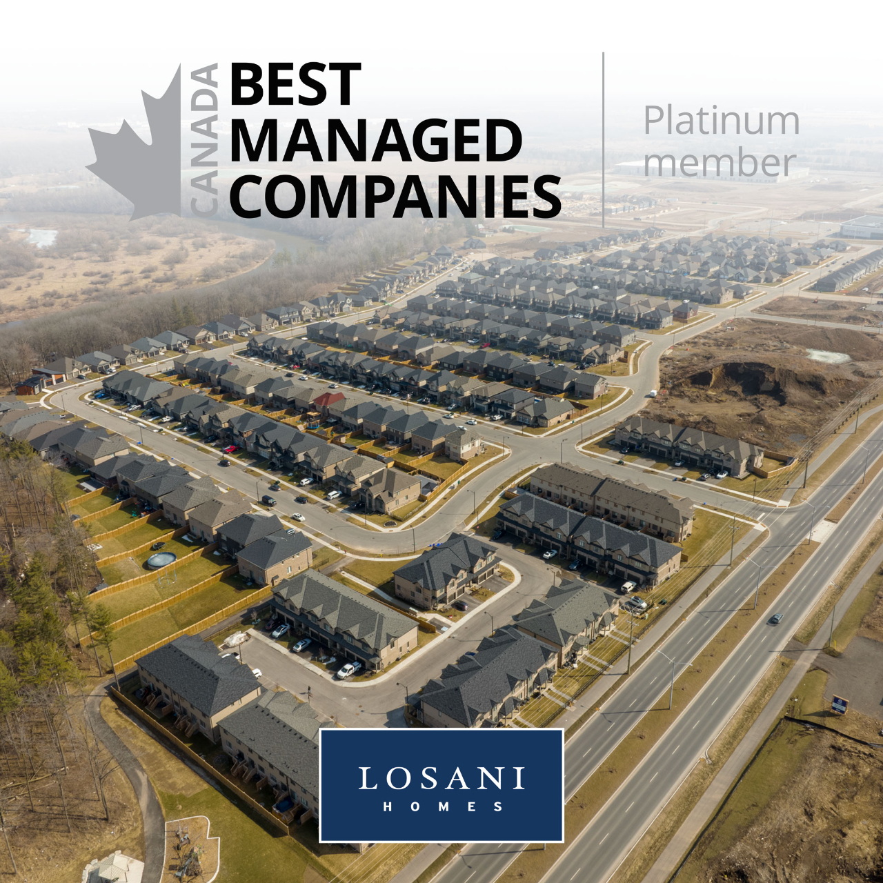 Losani Homes achieves Platinum Status for the 9th Consecutive Year